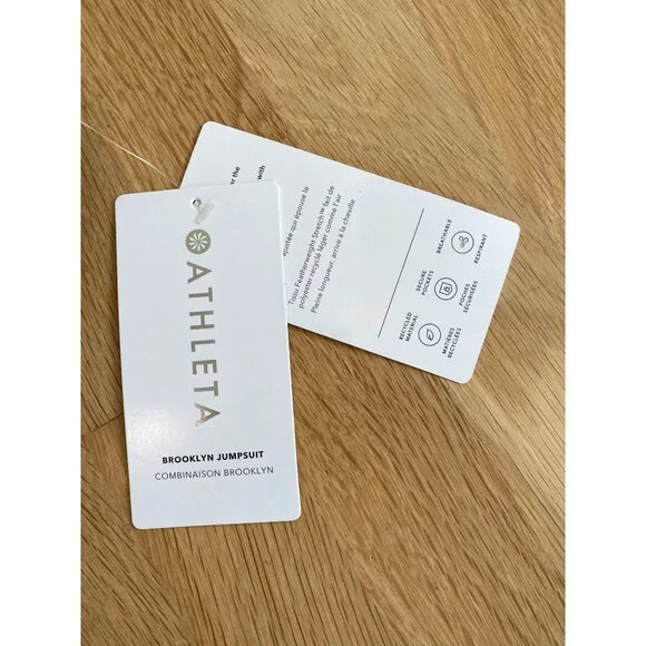 NWT ATHLETA Brooklyn Jumpsuit Black Women's 12 Pockets Comfort Stretch MSRP$129 - Picture 7 of 16